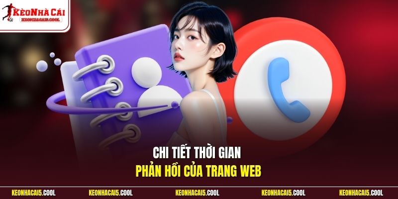 Chi tiết thời gian phản hồi của trang web