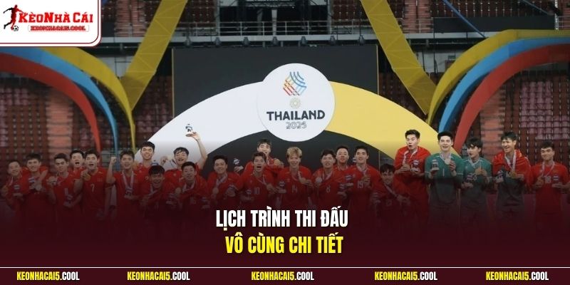 Lịch trình thi đấu vô cùng chi tiết