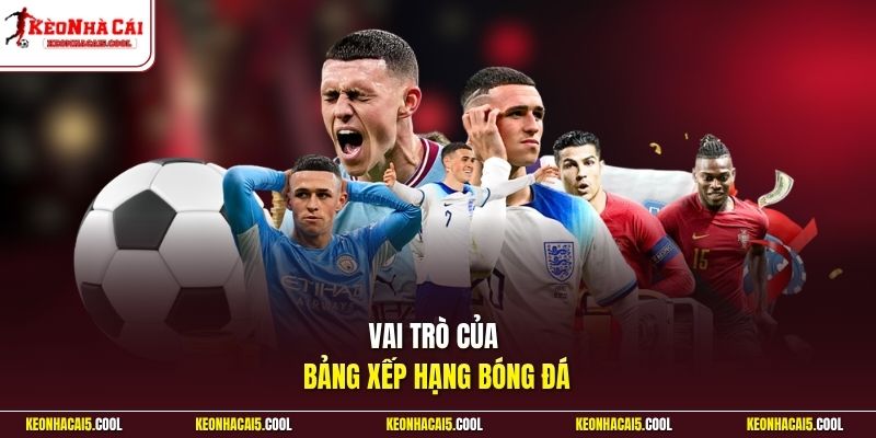 Vai trò của bảng xếp hạng bóng đá